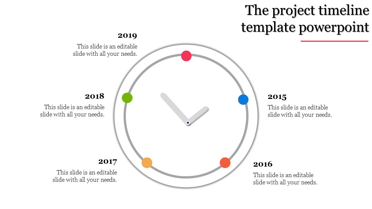 Free - Innovative Project Timeline PowerPoint  Template Design